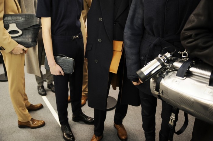 Backstage Louis Vuitton Hommes Automne Hiver 2014-2015