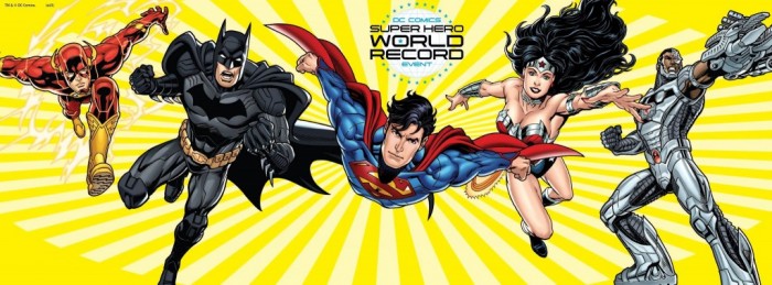 Participez au record du monde des super héros DC Comics