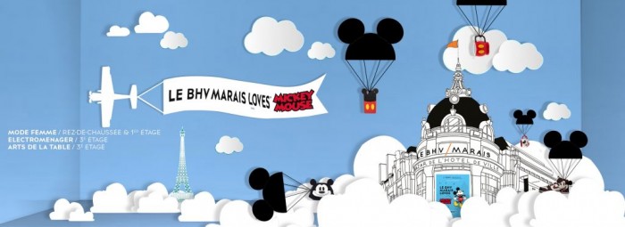 Le BHV Marais loves Mickey Mouse