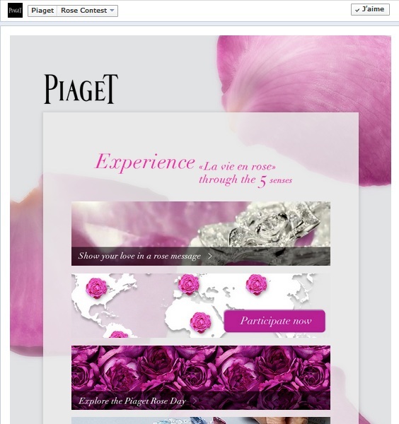 Piaget rose contest debut