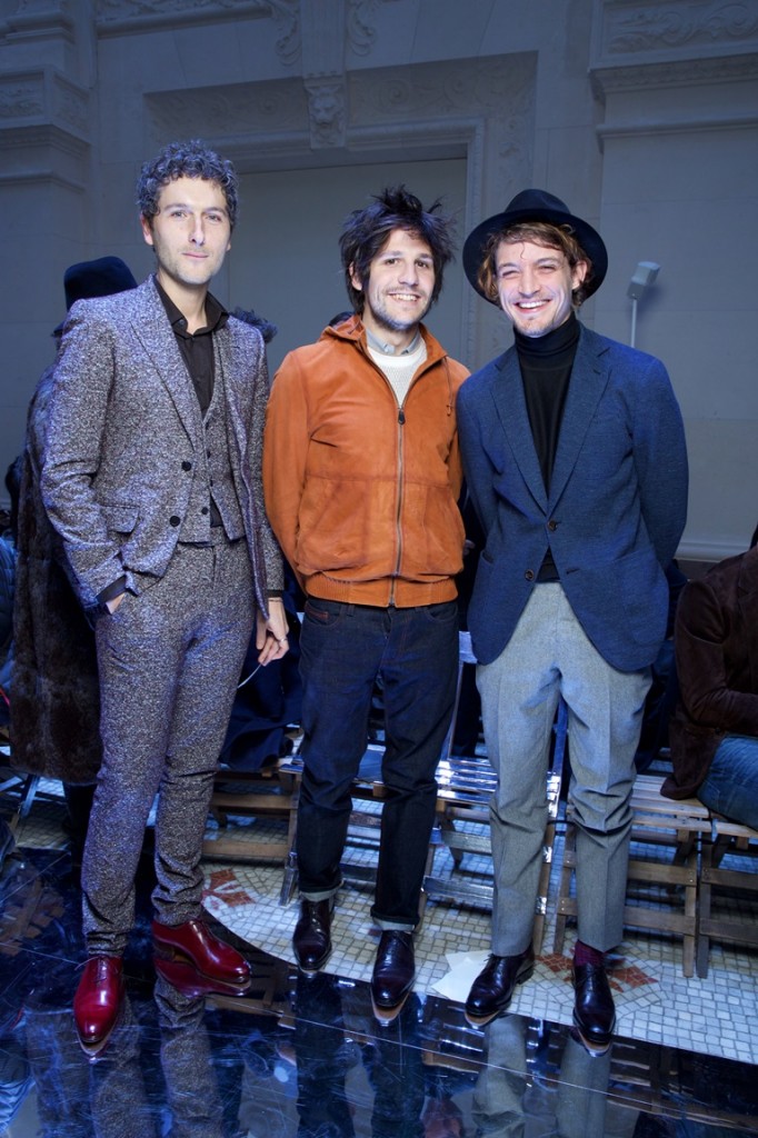 Simon BURET. Felix de GIVRY. Niels SCHNEIDER   . Berluti Show FW15-16. Musee Arts Decoratifs. 01/2015 © david atlan