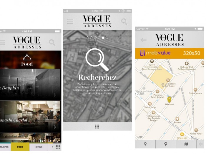 Vogue Adresses, la nouvelle application de Vogue Paris
