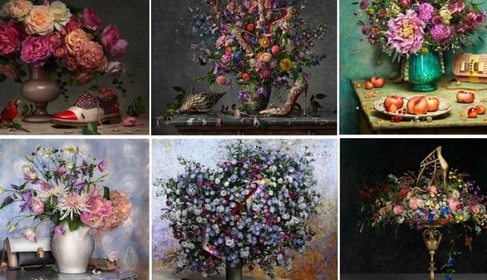 Flowers, les tableaux Printemps-Été 2014 de Christian Louboutin