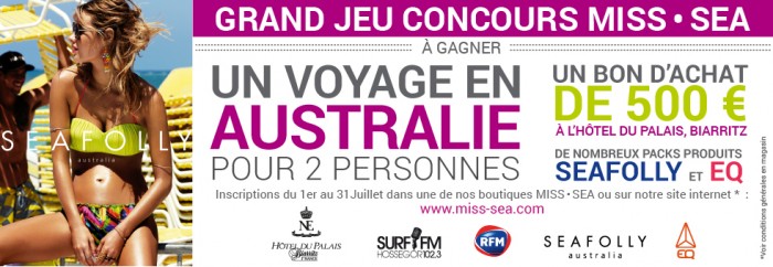 Miss Sea vous offre la possibilité de gagner un voyage en Australie