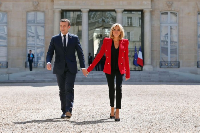 Le blazer Alexandre Vauthier selon Brigitte Macron